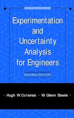 Imagen de archivo de Experimentation and Uncertainty Analysis for Engineers a la venta por HPB-Red