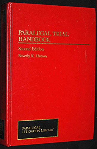 Stock image for Paralegal Trial Handbook for sale by HPB-Red