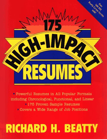Stock image for 175 High-Impact Resumes for sale by Better World Books