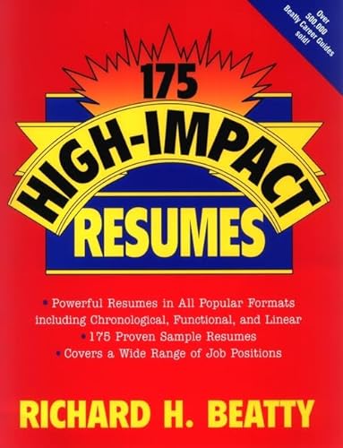 Stock image for 175 High-Impact Resumes for sale by Better World Books