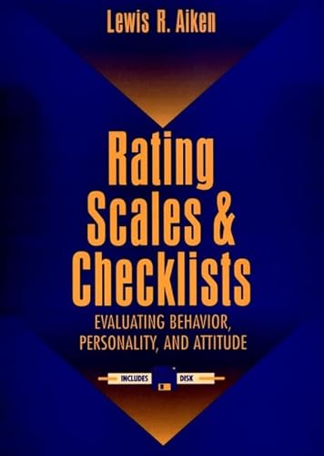 Imagen de archivo de Rating Scales and Checklists : Evaluating Behavior, Personality, and Attitudes a la venta por Better World Books