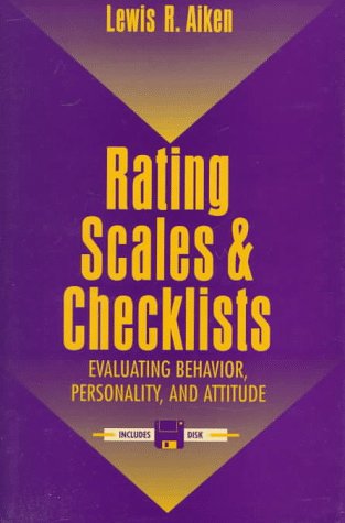 Stock image for Rating Scales and Checklists : Evaluating Behavior, Personality, and Attitudes for sale by Better World Books