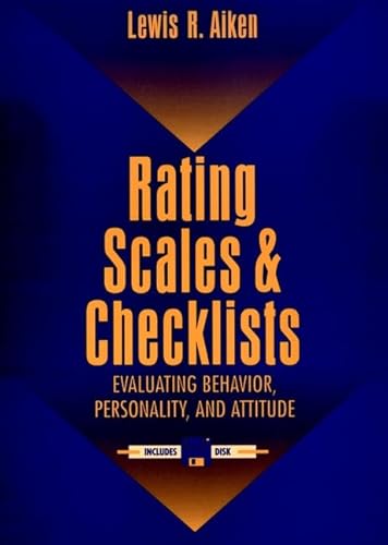 Stock image for Rating Scales and Checklists : Evaluating Behavior, Personality, and Attitudes for sale by Better World Books