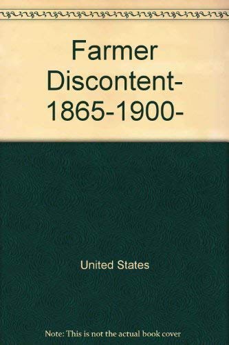 Farmer Discontent, 1865-1900