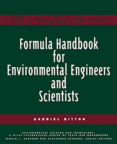 Imagen de archivo de Formula Handbook for Environmental Engineers and Scientists a la venta por Better World Books