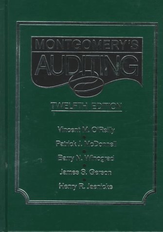 Beispielbild fr Montgomery's Auditing zum Verkauf von HPB-Red