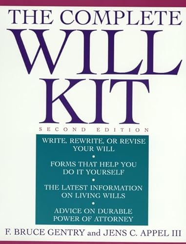 Stock image for The Complete Will Kit for sale by Wonder Book