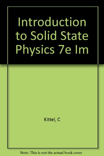 9780471142867: Introduction to Solid State Physics 7e Im