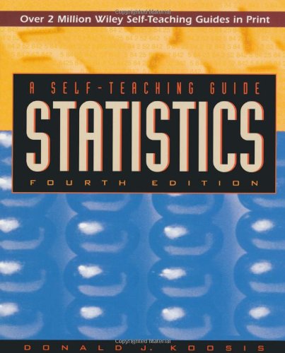 Beispielbild fr Statistics: A Self-Teaching Guide zum Verkauf von Gulf Coast Books