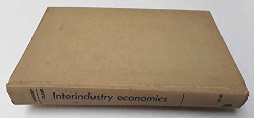 Beispielbild fr Interindustry Economics zum Verkauf von Better World Books