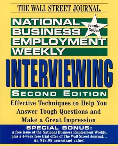 Stock image for Interviewing (National Business Employment Weekly Premier Guides) for sale by Wonder Book