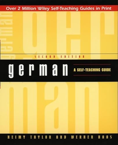 Stock image for German: A Self-Teaching Guide (Wiley Self-Teaching Guides) for sale by SecondSale