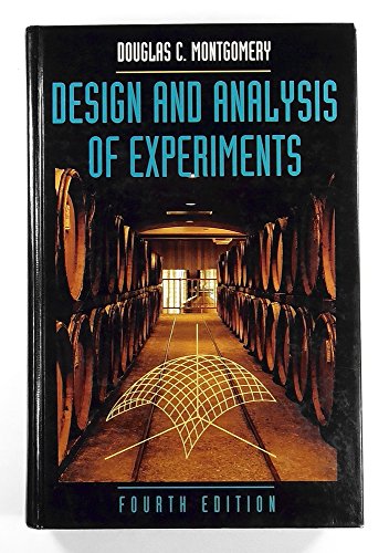 Imagen de archivo de Design and Analysis of Experiments a la venta por Better World Books