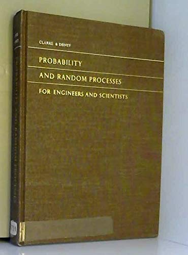 Stock image for Probability & Random Processes for Engineers & Scientists for sale by Hammonds Antiques & Books