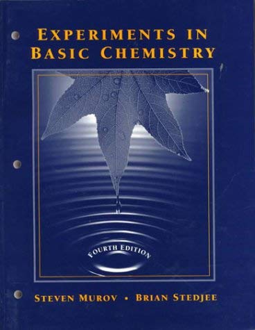 9780471160304: Experiments in Basic Chemistry