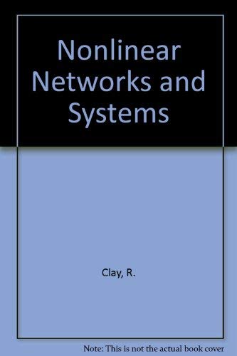 Beispielbild fr Nonlinear Networks and Systems zum Verkauf von Wonder Book