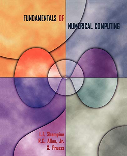 Beispielbild fr Fundamentals of Numerical Computing zum Verkauf von Wonder Book