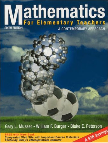 Beispielbild fr Mathematics for Elementary Teachers: A Contemporary Approach zum Verkauf von SecondSale
