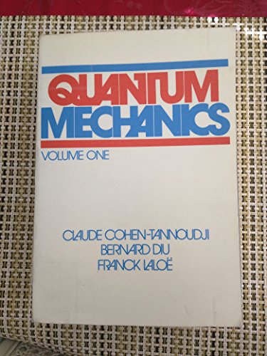 Imagen de archivo de Quantum mechanics. Volume I a la venta por medimops