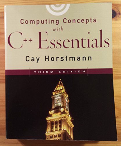 9780471164371: Computing Concepts with C++ Essentials