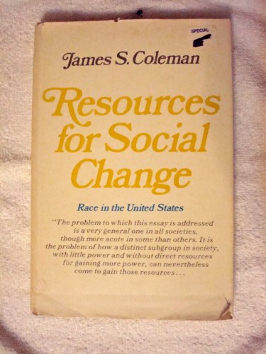 Stock image for Resources for social change: race in the United States (Wiley series in urban research) for sale by Robinson Street Books, IOBA