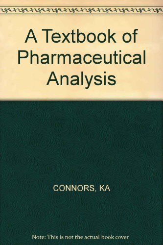 9780471168539: A Textbook of Pharmaceutical Analysis