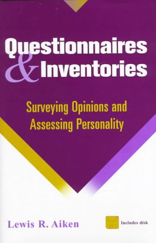 Beispielbild fr Questionnaires and Inventories: Surveying Opinions and Assessing Personality zum Verkauf von WorldofBooks