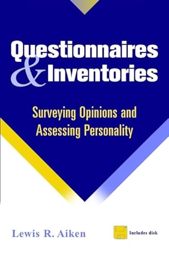 Stock image for Questionnaires and Inventories : Surveying Opinions and Assessing Personality for sale by Better World Books