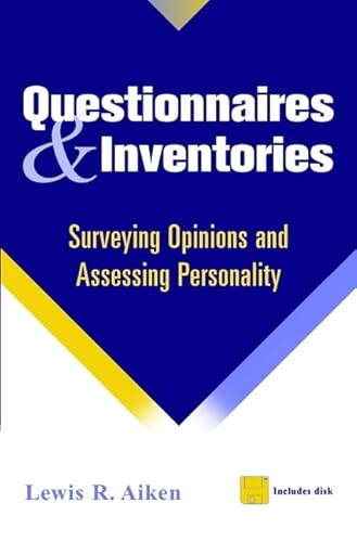 9780471168713: Questionnaires and Inventories: Surveying Opinions and Assessing Personality