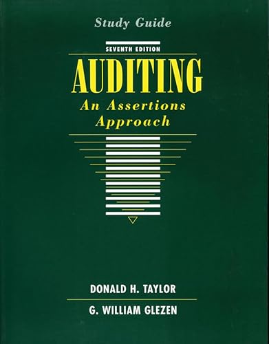 Imagen de archivo de Auditing, Study Guide: An Assertions Approach a la venta por Buyback Express