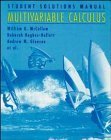 Imagen de archivo de Multivariable Calculus, Student Solutions Manual a la venta por Hippo Books