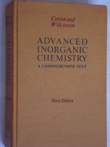 Beispielbild fr Advanced Inorganic Chemistry: A Comprehensive Text zum Verkauf von ThriftBooks-Reno
