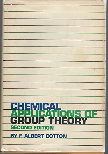 Beispielbild fr Chemical Applications of Group Theory zum Verkauf von BooksRun