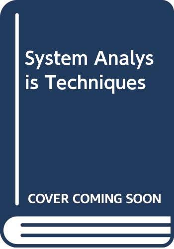 Beispielbild fr System Analysis Techniques zum Verkauf von BookDepart