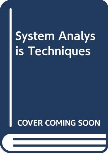 Imagen de archivo de System Analysis Techniques a la venta por BookDepart