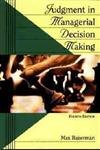 Imagen de archivo de Judgment in Managerial Decision Making a la venta por Open Books