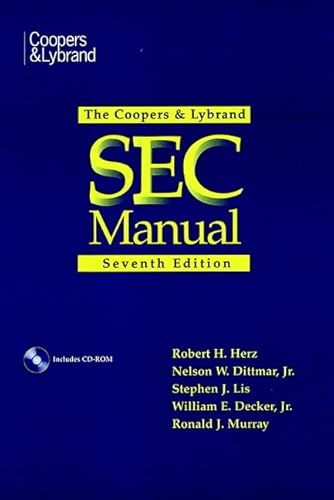Beispielbild fr The Coopers & Lybrand SEC Manual zum Verkauf von SecondSale