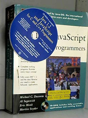 Stock image for Java 1.2 and JavaScript for C and C++ Programmers for sale by Wonder Book