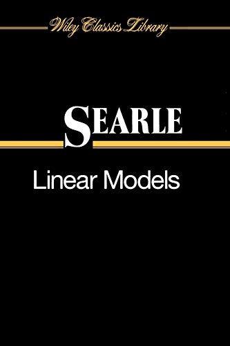 Linear Models (9780471184997) by Searle, Shayle R.