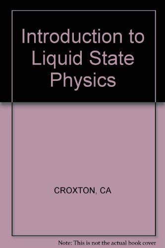 Stock image for Introduction to Liquid State Physics for sale by HPB-Red