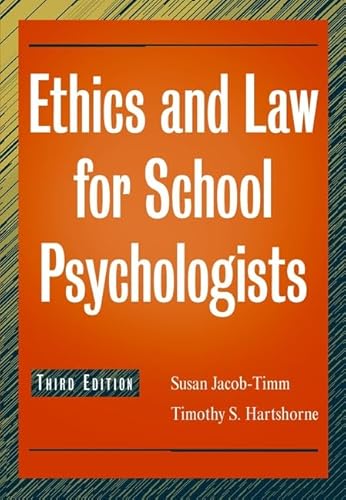 Imagen de archivo de Ethics and Law for School Psychologists a la venta por Better World Books