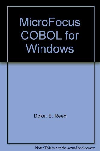 9780471196310: MicroFocus COBOL for Windows