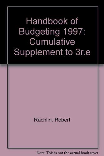 Stock image for Handbook of Budgeting, 1997 Cumulative Supplement for sale by Bookmans