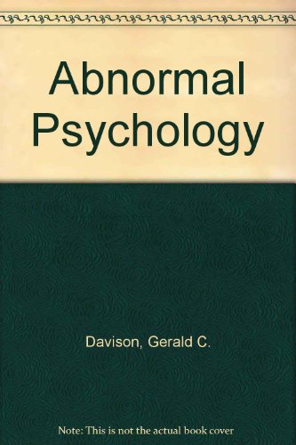 Stock image for Abnormal Psychology. Wiley International Edition for sale by Victoria Bookshop