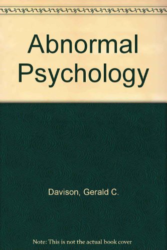 Abnormal Psychology. Wiley International Edition