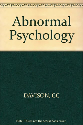 Beispielbild fr Abnormal Psychology - An Experimental Clinical Approach zum Verkauf von Better World Books