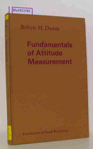9780471199496: Fundamentals of Attitude Measurement (Wiley Series on Personality Processes)