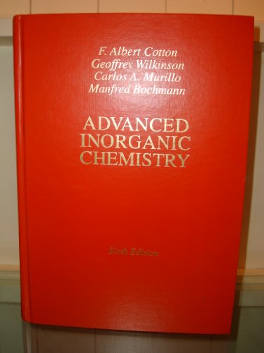 Imagen de archivo de Advanced Inorganic Chemistry, 6th Edition a la venta por Revaluation Books