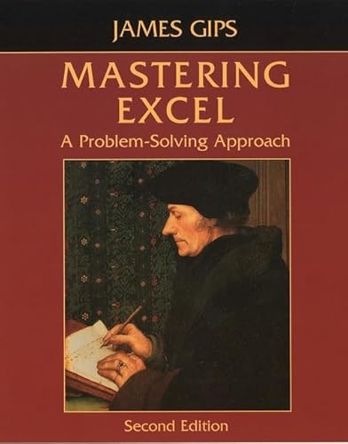 9780471203230: Mastering Excel: A Problem-Solving Approach