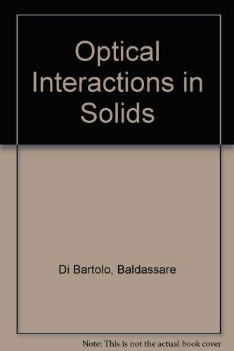 Optical Interactions in Solids